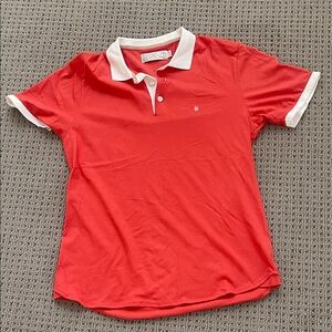 Shipley & Halmos Coral and White Polo Shirt